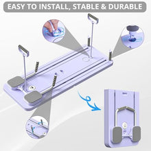 Pilates Board, Pilates Reformer, 5 in 1 Multi-Functional Fitness Board, Suitable for Core Training, Fat Burning, Pilates, with Automatic Rebound Design, Simple Operation, Easy Storage