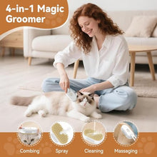Cat Brush Pet Brush With Massage Cat Grooming Brush for Removing Knots,Loose Hair- Can be used with self cleaning cat litter box