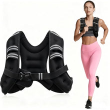 Weighted Vest for Men and Woman 3KG/5KG/8KG/10KG Weight Vest with Reflective Stripe for Workout, Strength Training, Running, Fitness, Muscle Building, Weight Loss, Weightlifting