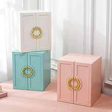 Jewelry Box for Women Girls Wife Ideal Gift, 2-5 Layer Jewelry Organizer Display Earrings Bracelets Rings Necklaces, PU Leather & Soft Velvet Lined (5-LAYER White01)