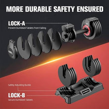 Adjustable Dumbbell Set, 25LB Single Dumbbell Weight, 5 in 1 Adjustable Weights Dumbbells set with Anti-Slip Metal Handle for Exercise & Fitness,Fast Adjust Weight for Home Gym Workouts