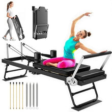 Pilates Reformer Foldable Reformer Pilates Machine & Equipment for Home Use and Gym Workout Suitable for Advanced and Beginners Users, Up to 400 lbs Weight Capacity