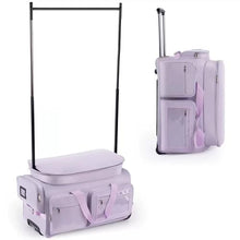 Dance Bag with Garment Rack Dance Competition Travel Duffle Bag - Quick Privacy Changing Station, Easy Assembly, Ultra-Light Collection, Wear-Resistant for Dancers Livestreamer Athletes ﻿ (Purple)