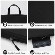 Compression Packing Cubes for Suitcase (black orange 8pcs)