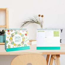 Small Desk Calendar 2026 mini office desktop calendar & Chore Chart for Desktop/Wall Monthly Calendar for Home School or Office Schedules (white)