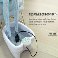 Ionic Foot Bath Detox Machine Upgrade Portable Ionic Foot Spa Bath with the array for Home Use Detox Foot Bath Negative Hydrogen System for Home Salon Spa (with 2 arrays)