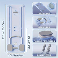 Pilates Board, Pilates Reformer, 5 in 1 Multi-Functional Fitness Board, Suitable for Core Training, Fat Burning, Pilates, with Automatic Rebound Design, Simple Operation, Easy Storage