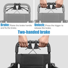 Folding Transport Lightweight Wheelchairs with Handbrake Ultralight Folding Travel Wheelchair Portable Compact Foldable Wheelchair for Adults, 8