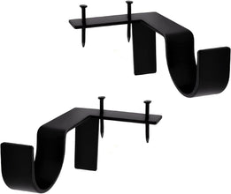 Black Tap Bracket - No Drill Curtain Rod Bracket 1