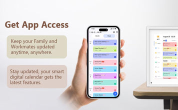 Digital Calendar 10.1inch Smart calendar & Full HD Chore Chart & Electronic Chart for Home, Smart WIFI Touchscreen Interactive Display for Family Schedules, Wall-Mounted (White, 10.1inch)