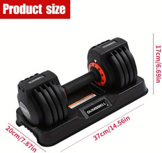Adjustable Dumbbell Set, 25LB Single Dumbbell Weight, 5 in 1 Adjustable Weights Dumbbells set with Anti-Slip Metal Handle for Exercise & Fitness,Fast Adjust Weight for Home Gym Workouts