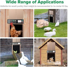 Automatic Chicken Coop Door Solar Powered with Timer Anti-Pinch Design Light Sensor Setting Remote Control Electric Duck Coop Door Solar Panel USB to DC Cable Various (brown01)
