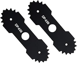 2-Pcs 23CM Edger Blade for Ryobi Edger Replaces 638006008 Heavy-Duty Lawn Mower Edger Blade with Teeth Hardened Carbon Steel – Fits for Ryobi/Homelite Edger Models (black04 2pcs)