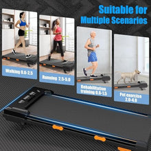 Incline Walking Pad Treadmill Walking Pad 300 Lbs Under Desk Treadmill with Incline Portable Compact Treadmills for Home Office with LED Display
