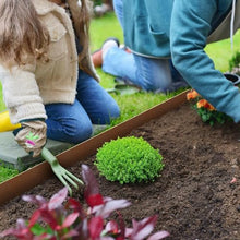 10M Corten Steel Pre-Rusted Garden Lawn Edging Border - 10-Pack Metal Landscape Edging Strips - Heavy Duty Hammer-in Corten Steel Rust Border with 11 Clips - 10M Total Length (Brown, 11.43cm/4.5'')