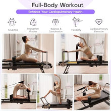 Pilates Reformer Foldable Reformer Pilates Machine & Equipment for Home Use and Gym Workout Suitable for Advanced and Beginners Users, Up to 400 lbs Weight Capacity