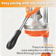 Manual Citrus Juicer - Handheld Orange Juice Squeezer, Durable Cast-Iron Lemon Squeezer - Heavy-Duty, Easy-to-Clean - Sturdy Manual Citrus Press & Orange Squeezer (orange02)