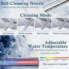 Electronic Bidet Toilet Seat, Heated Smart Toilet Seat with Wireless Remote Control (White U Style)