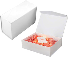 2Pcs Sleek Black Design for Rings, Necklaces, Special Treasures. Bridesmaid Gift Box, Magnetic Closure Box, Cute Box, Make Every Present Memorable - (Black, 23x15x10cm)
