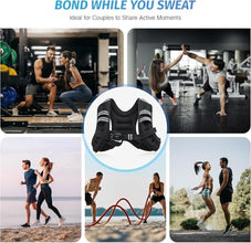 Weighted Vest for Men and Woman 3KG/5KG/8KG/10KG Weight Vest with Reflective Stripe for Workout, Strength Training, Running, Fitness, Muscle Building, Weight Loss, Weightlifting