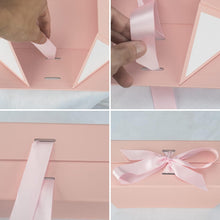 5Pcs Premium Pink Bridesmaid Proposal Box with Ribbon, Gift Boxes with Lids, Magnetic Gift Box, Birthday Box, Cute Box, Present Box for Celebrations (Pink, 23x17x7, 5PCS)