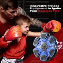 Music Boxing Machine Interactive Punching Trainer with Boxing Gloves Large Size Wall Mounted Electronic Boxing Target for Adults, 9 Modes & 9 Speeds