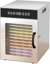 Food Dehydrator Machine 12 Stainless Steel Trays Dehydrators for Food and Jerky, Herbs, Fruit, Dehydrator Machine with Digital Timer and Temperature Control, Overheat Protection (12 trays)