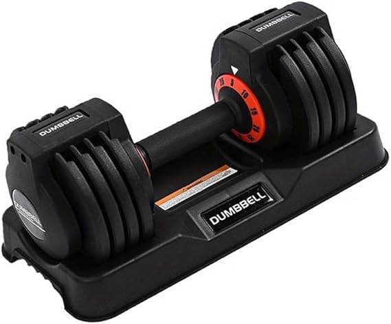 Adjustable Dumbbell Set, 25LB Single Dumbbell Weight, 5 in 1 Adjustable Weights Dumbbells set with Anti-Slip Metal Handle for Exercise & Fitness,Fast Adjust Weight for Home Gym Workouts