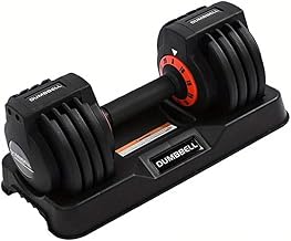 Adjustable Dumbbell Set, 25LB Single Dumbbell Weight, 5 in 1 Adjustable Weights Dumbbells set with Anti-Slip Metal Handle for Exercise & Fitness,Fast Adjust Weight for Home Gym Workouts
