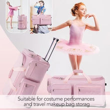 Dance Bag with Garment Rack Dance Competition Travel Duffle Bag - Quick Privacy Changing Station, Easy Assembly, Ultra-Light Collection, Wear-Resistant for Dancers Livestreamer Athletes ﻿ (Black)