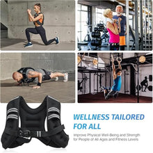 Weighted Vest for Men and Woman 3KG/5KG/8KG/10KG Weight Vest with Reflective Stripe for Workout, Strength Training, Running, Fitness, Muscle Building, Weight Loss, Weightlifting