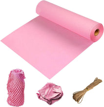 Honeycomb Packing Paper Roll Recyclable & Biodegradable Bubble Wrap Alternative with 30 Fragile Stickers for Secure & Moving Paper Large Bubble Wrap for Packing,Brown,11.8