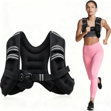 Weighted Vest for Men and Woman 3KG/5KG/8KG/10KG Weight Vest with Reflective Stripe for Workout, Strength Training, Running, Fitness, Muscle Building, Weight Loss, Weightlifting