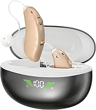 Hearing Aids Wireless Rechargeable Heaing Aids for Seniors with Noise Cancelling, Digital Hearing Aids in The Ear Hearing for Hearing Loss