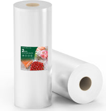 Vacuum Food Sealer Roll Bags 2 Pack, 28CMx15M, Compatible with All Vacuum Seal Machines, BPA Free, Durable Commercial Grade, Food Save Bags Rolls for Vacuum Sealer Fridge, Freezer, and Sous Vide
