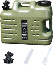 11L/3 gallon Portable Camping Water Container with Spigot No Leakage BPA Free Durable Water Storage Containers for Outdoor Hiking Picnics Water Jug Camping Military Green Emergency Water Jug Tank