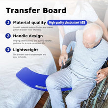 Sliding Transfer Boards Slide Board to Transfer to Wheelchairs, Sturdy ABS Slide transfer assistance devices for elderly Slide Boards Hold up to 330 lbs - Seniors from Bed to Chair,Car,Couch,Toilet (orange)