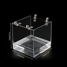 Acrylic Hanging Bird Bath for Cage Bird Bath for Inside Cage Parrot Bath for Cage Hanging Bird Bath Cube Bird Bathtub Bath No-Leak Shower Box Cage Accessory, Dual Water and Sand Washing,11x13x13cm