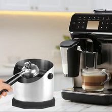 Espresso Knock Box Stainless Steel Espresso Grounds Knock Box With Removable Rubber Knock Bar, Anti-Splash Design,Dishwasher Safe Stainless Steel Used Coffee Grounds Container Disposal, Silver, 1600ml