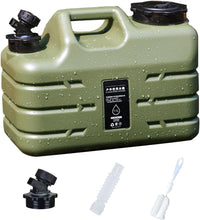 11L/3 gallon Portable Camping Water Container with Spigot No Leakage BPA Free Durable Water Storage Containers for Outdoor Hiking Picnics Water Jug Camping Military Green Emergency Water Jug Tank