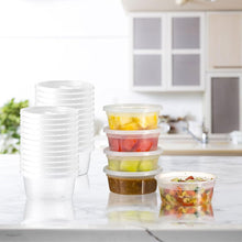 60-Pack 8 oz Deli Containers With Lids 8 Oz Plastic Containers With Leak-Proof Lids Bpa-Free, Microwave, Freezer & Dishwasher-Safe | Stackable, Meal Prep Containers For Fresh & Secure Food Storage