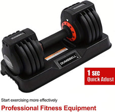 Adjustable Dumbbell Set, 25LB Single Dumbbell Weight, 5 in 1 Adjustable Weights Dumbbells set with Anti-Slip Metal Handle for Exercise & Fitness,Fast Adjust Weight for Home Gym Workouts