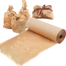 Honeycomb Packing Paper Durable Cushioning Material for Moving Shipping Fragile Items Fully Recyclable Kitchen Packing Supplies for Moving Wrap Packing Material,Brown,14.9x1181