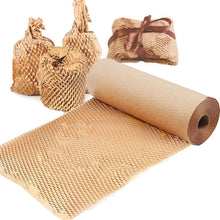Black Honeycomb Packing Paper with Jute Twine and Fragile Stickers, Black Packing Paper Bubblewrap for Packing Material Recyclable Cushioning Wrap for Moving and Shipping, Black,14.9