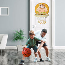 Toddler Basketball Hoop Indoor Mini Basketball Hoop for Toddlers Boys Bedroom 2 in 1 Portable Wall Basketball Hoop & Ring Games Adjustable Height Space-Saving Mini Basketball Hoop for Kids 1-3,Rabbit