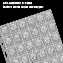 Coin Collecting Sleeves for All Coins - 42 Pockets per Sheet, 2.8x2.8cm Pocket Dimension Pocket Sleeves, Coin sorter 15 Sheets Standard 9-Hole Coin Storage Pages (42Pocket,2.8x2.8cm,15 Sheet)