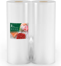 Food Save Bags Rolls for Vacuum Sealers Bags Rolls, 2 Pack 20CMx15M, Seal a Meal Bags Food Save Vacuum Sealer Bags Rolls is Ideal for Fridge, Freezer, Sous Vide, BPA Free, Durable Commercial Grade