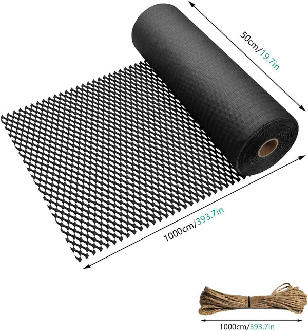 Black Honeycomb Cushioning Wrap Honeycomb Wrapping Paper Honeycomb Paper Packing Supplies Black Packing Paper Peanuts for Moving for Packaging and Protection, Black, 19.6"x394", 50cmx10m