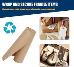 Brown Kraft Paper Rolls-Ideal for Packing Wrapping Postal Shipping Crafts Paper Roll Brown Butcher Paper Dunnage and Gift Wrapping Paper-Kids Crafts Supplies Brown Paper roll 17.3