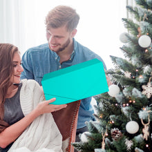 Gift Box with Lid, Collapsible Bridesmaid Proposal Box with Magnetic, Sturdy Storage Box for Birthdays, Weddings, Father's Day, Christmas(turquoise,31 x 20 x 10,12 x 7.9 x 3.9 inches)